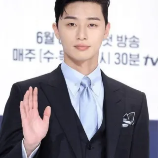👋 Park Seo-joon aktor korea, selebriti, pria, jas, mode, potret telegram sticker