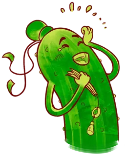 😂 Gurke, Essiggurke, Essen, Cartoon, Gemüse telegram sticker