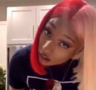 ⁉️ Megan Thee Stallion Megan Thee Stallion, Rapper, Promi, Frau, Person whatsapp sticker