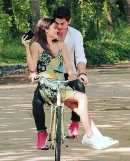 🚲 couple, bike, love, romance, people telegram sticker