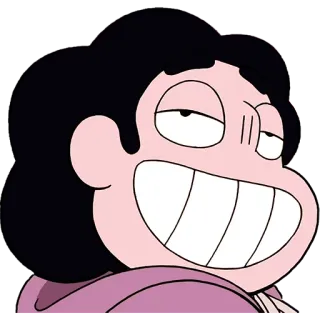 😆 Steven Universe 만화, 캐릭터, 미소, 스티븐 유니버스 telegram sticker