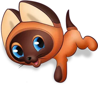 😊 cat, kitten, cute, animal, siamese telegram sticker