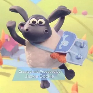 🍄 Shaun the Sheep Created and Produced by Jackie Cockle Schaf, Cartoon, Kinder, Animation, Bauernhof, Tier telegram sticker