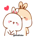 ❤️ @FarsiSticker 可爱, 兔子, 兔子, 爱, 友谊, 迷人 telegram sticker
