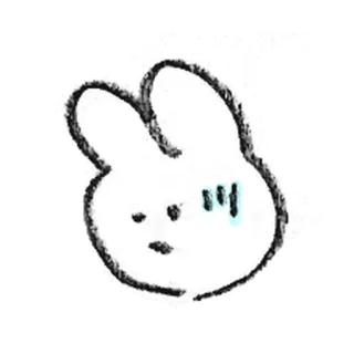 💐 うさぎ, 可愛い, 動物, ステッカー telegram sticker