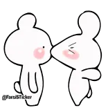 💋 @TarsiSticker desenho animado, fofo, adesivo, ilustração, coelho telegram sticker