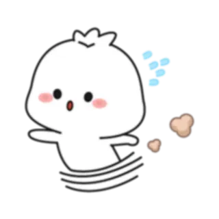 🏃‍♂️ mono, dibujos animados, fantasma, kawaii whatsapp sticker