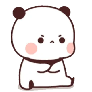 😠 Панда, Мультфильм, Милый, Животное, Каваий, Медведь telegram sticker