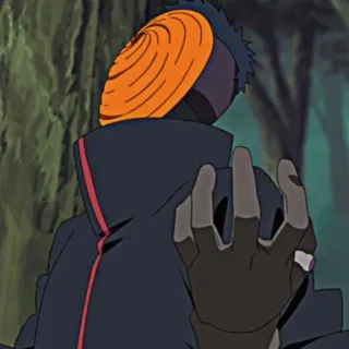 ⛰️ Tobi Naruto anime, tobi, middle finger, naruto, masked man telegram sticker