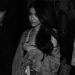 🥢 Madison Beer wanita, penyanyi, selebriti, model, hitam putih, Madison Beer whatsapp sticker