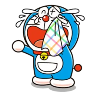 😢 Doraemon Doraemon, dibujos animados, anime, llorando, gato telegram sticker