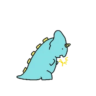 💬 dinossauro, fofo, desenho animado, animal, coração telegram sticker
