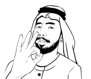 Beard Boy @tikelku telegram stickers