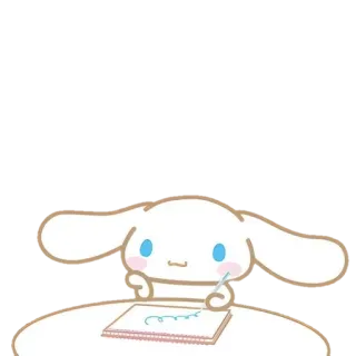 🌟 Cinnamoroll Cinnamoroll, Sanrio, kawaii, süß, Schreiben, Zeichnen telegram sticker