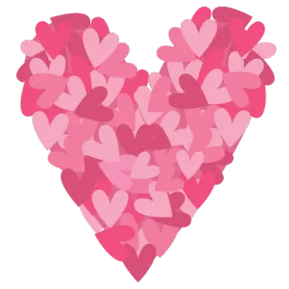 ❤ coração, amor, rosa, corações, romântico, valentim whatsapp sticker
