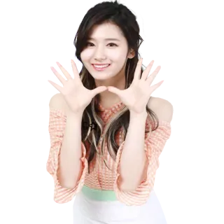 🤗 wanita, gadis, kpop, idola, cantik, potret, senyum whatsapp sticker