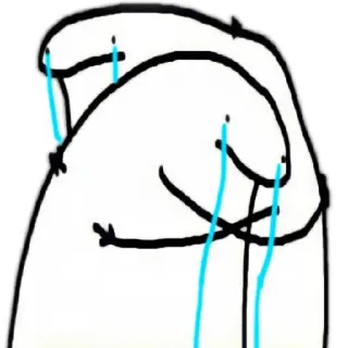 😀 crying, sad, tears, cartoon, emotion telegram sticker