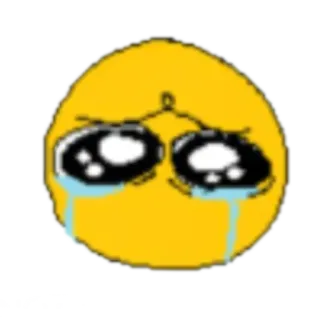 😫 weinend, traurig, emoji, emoticon, gelb, tränen telegram sticker