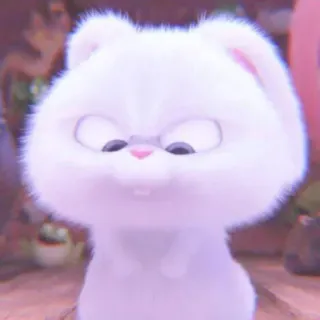 🐰 Snowball The Secret Life of Pets bunny, rabbit, cute, pet, animal, cartoon, fluffy whatsapp sticker