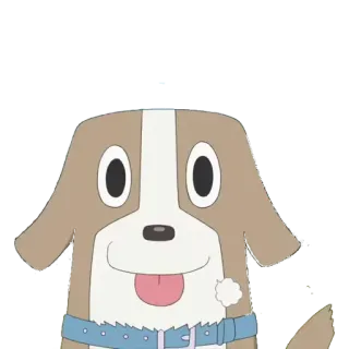 😶 cão, desenho animado, fofo, animal, animal de estimação telegram sticker
