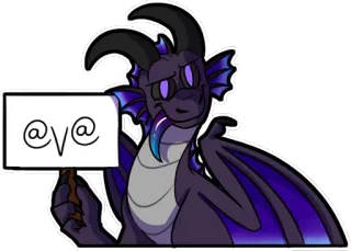 😱 @v@ dragão, sinal, desenho animado, adesivo, antro, animal, personagem telegram sticker
