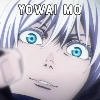 🃏 YOWAI MO Anime, Satoru Gojo, Jujutsu Kaisen, Gojo, Manga telegram sticker