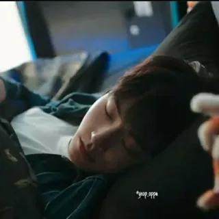🥶 yeop_oppa sleep, person, couch, resting, korean telegram sticker