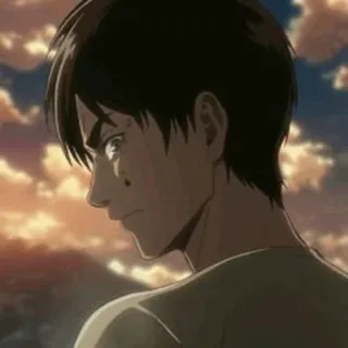 😑 Eren Yeager Attack on Titan Anime, Personaje, Eren, Ataque a los Titanes telegram sticker