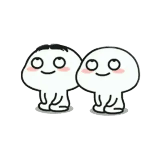 🙄 schattig, cartoon, kawaii, vriendelijk, personage telegram sticker