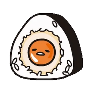 🔞 Gudetama Gudetama, Sushi, Jajko, Jedzenie, Kreskówka, Słodkie telegram sticker