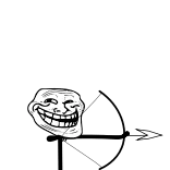 🏹 Trollface Troll, Meme, Internet, Drôle, Blague telegram sticker