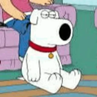 ▪️ Brian Griffin Family Guy 브라이언, 개, 만화, 패밀리 가이 telegram sticker