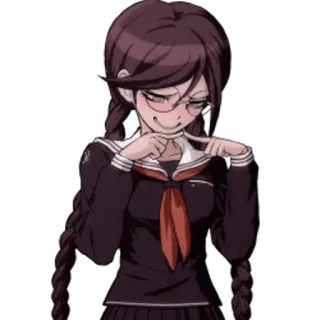 😏 Toko Fukawa Danganronpa Anime, Manga, Personaggio, Carino, Ragazza telegram sticker