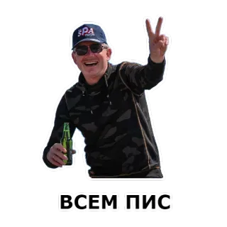 ✌ ВСЕМ ПИС telegram sticker