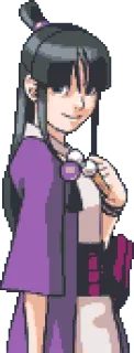 😃 Maya Fey Ace Attorney anime, manga, cartoon, character telegram sticker