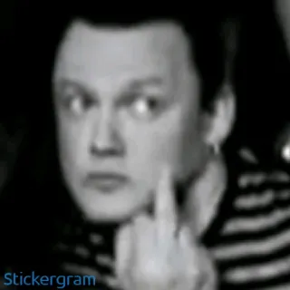 🖕 средний палец, оскорбительный, жест, грубый, оскорбляющий telegram sticker