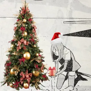 🎁 navidad, regalo, árbol de navidad, fiesta telegram sticker