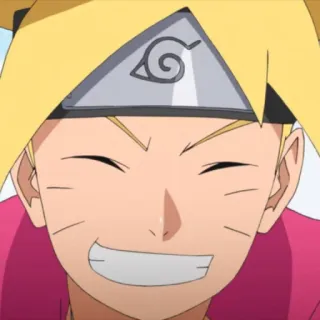 🌀 Boruto Uzumaki Boruto: Naruto Next Generations 애니메이션, 만화, 망가, 웃는, 보루토, 나루토, 캐릭터 telegram sticker