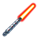 🗡 lightsaber, weapon, science fiction, laser sword, energy blade, futuristic telegram sticker