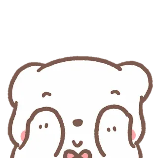 🧺 cute, animal, bear, cartoon, kawaii, character whatsapp sticker