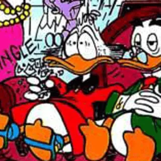 😵 INGLE cartone animato, anatra, fumetto, personaggio, donald duck whatsapp sticker
