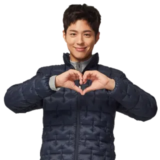 ❤️ coeur, amour, personne, geste, souriant, homme telegram sticker