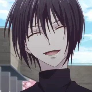 🕸 anime, personaggio, sorridente, ritratto telegram sticker