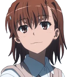 🙂 Misaka Mikoto A Certain Scientific Railgun Anime, Postać, Ilustracja, Dziewczyna, Misaka Mikoto, A Certain Scientific Railgun telegram sticker
