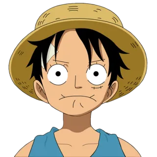 😬 Luffy One Piece Anime, Manga, Luffy, One Piece, Charakter, Pirat, Strohhut telegram sticker