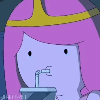 🥲 Princess Bubblegum Adventure Time @EARTH928B Adventure Time, Princess Bubblegum, cartoon, character, animation, tv show telegram sticker