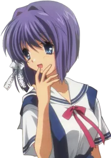 🙊 アニメ, 女の子, 制服, 漫画, キャラクター telegram sticker