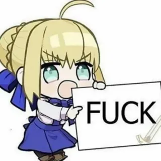 🖕 FUCK ofensivo, palavrão, desenho animado, placa, vulgar whatsapp sticker