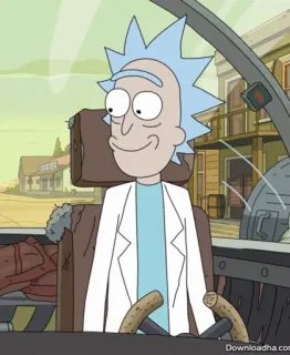 😃 Rick Sanchez Rick and Morty Rick, Rick and Morty, cartoon, science, animation, scientist telegram sticker