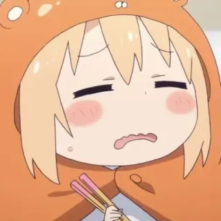 🍊 anime, cartoon, character, cute, girl, hoodie, manga, snack telegram sticker